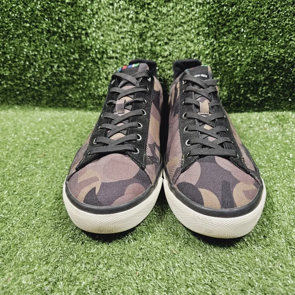 PS Paul Smith Camo Canvas Low Top Casual Sneakers Mens Size US 11